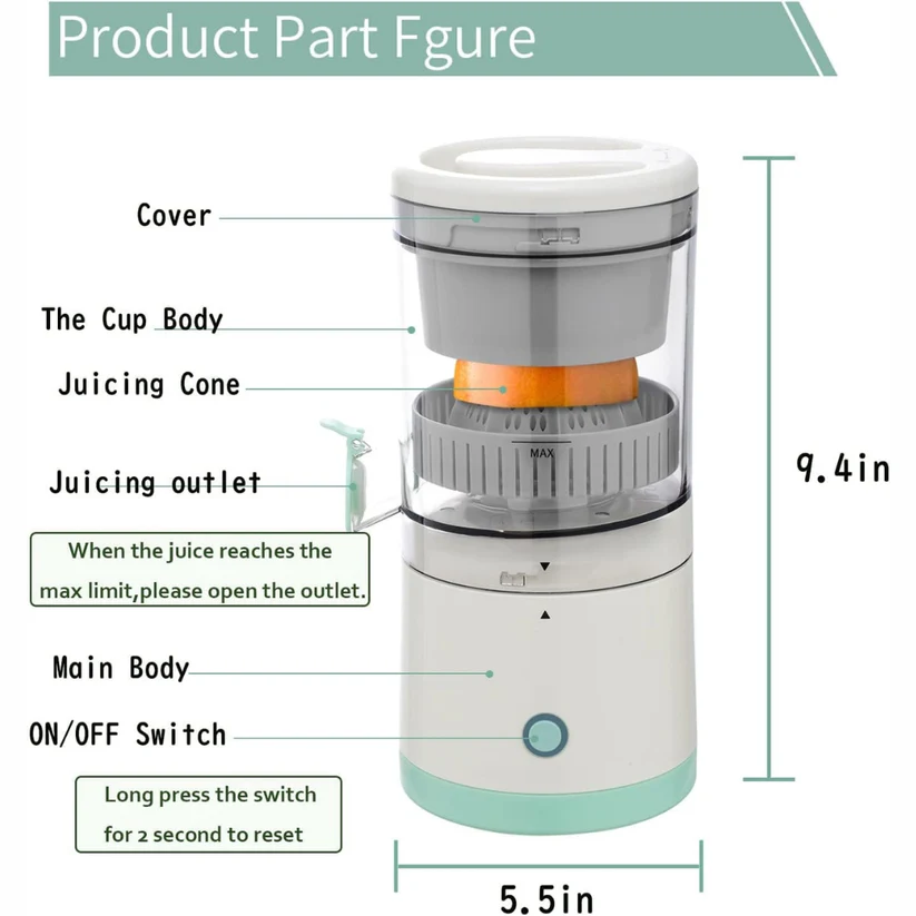 Citrus Electric Portable Juicer - Image 4