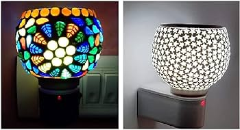 Kapur Dani Electrical Camphor Diffuser. Glass Kapoor Dhani & Essential Oil Diffuser with On Off Switch to Toggle Between Burner & Lamp - Image 2