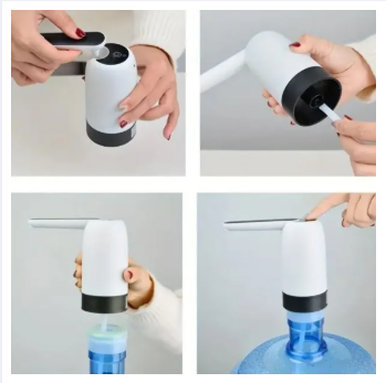 Rechargeable Electric Universal Water Jar Dispenser Pump With Unique Crane Design - Image 2